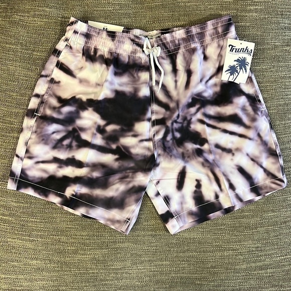 Trunks Surf & Swim Other - Trunks Surf & Swim Ink Splash Tie Dye Printed Swim Shorts